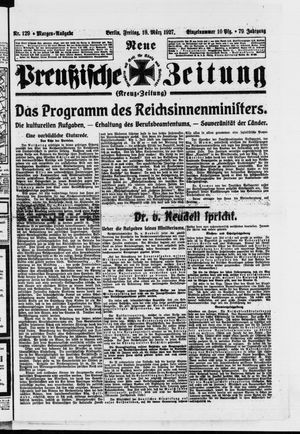 Neue preußische Zeitung vom 18.03.1927
