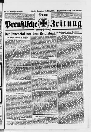 Neue preußische Zeitung vom 19.03.1927