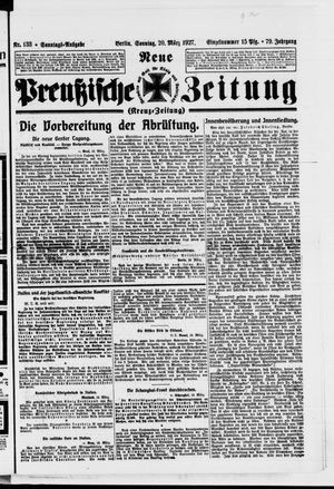 Neue preußische Zeitung vom 20.03.1927