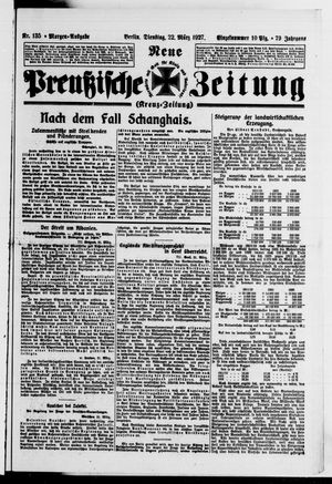 Neue preußische Zeitung vom 22.03.1927
