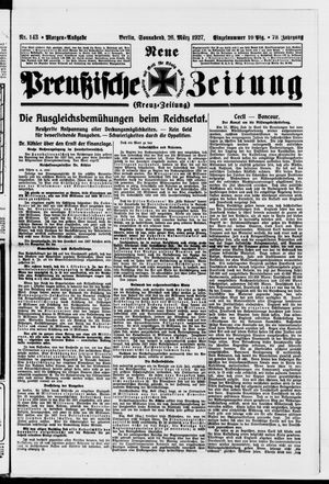Neue preußische Zeitung vom 26.03.1927