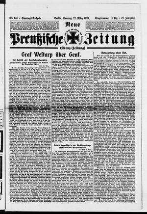 Neue preußische Zeitung vom 27.03.1927