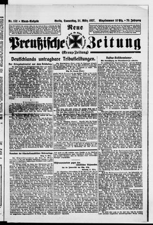 Neue preußische Zeitung vom 31.03.1927