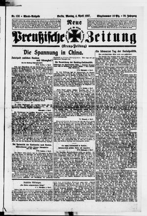 Neue preußische Zeitung vom 04.04.1927