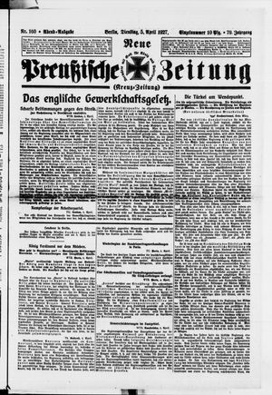 Neue preußische Zeitung vom 05.04.1927