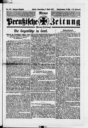 Neue preußische Zeitung vom 07.04.1927