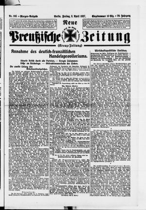 Neue preußische Zeitung vom 08.04.1927