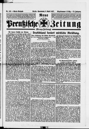 Neue preußische Zeitung vom 09.04.1927