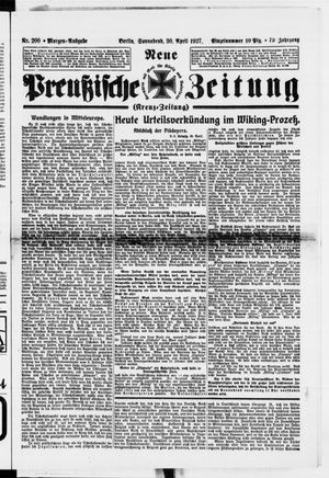 Neue preußische Zeitung vom 30.04.1927