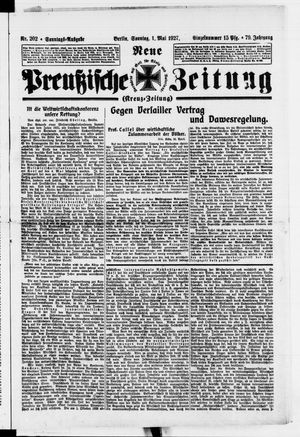 Neue preußische Zeitung vom 01.05.1927