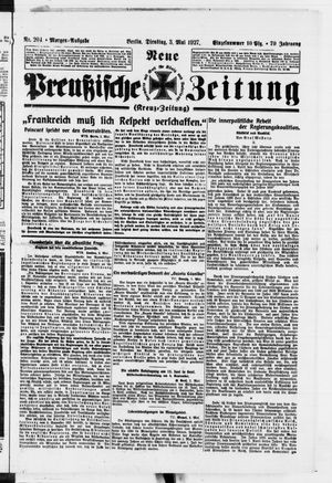 Neue preußische Zeitung vom 03.05.1927