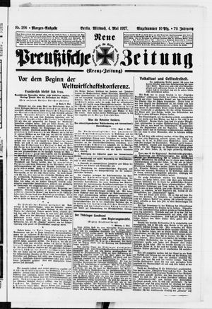 Neue preußische Zeitung vom 04.05.1927
