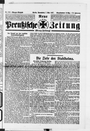 Neue preußische Zeitung on May 7, 1927