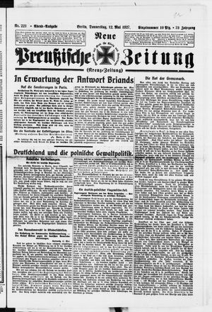Neue preußische Zeitung vom 12.05.1927