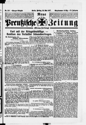Neue preußische Zeitung vom 20.05.1927