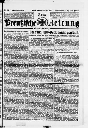 Neue preußische Zeitung vom 22.05.1927