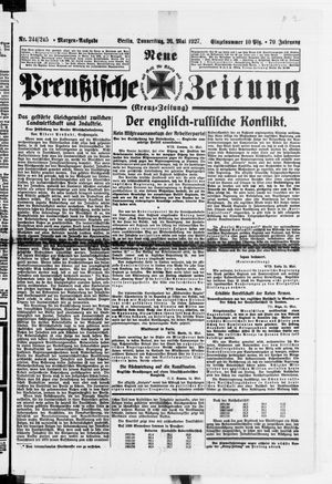 Neue preußische Zeitung vom 26.05.1927