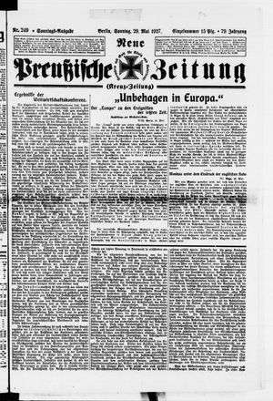 Neue preußische Zeitung vom 29.05.1927