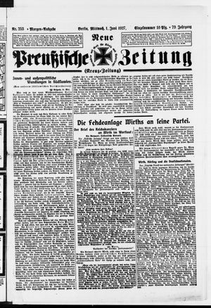 Neue preußische Zeitung vom 01.06.1927