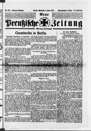 Neue preußische Zeitung vom 08.06.1927