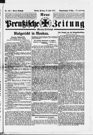 Neue preußische Zeitung vom 10.06.1927