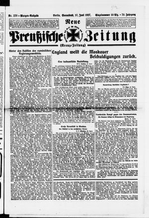Neue preußische Zeitung vom 11.06.1927