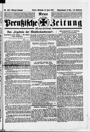 Neue preußische Zeitung vom 15.06.1927