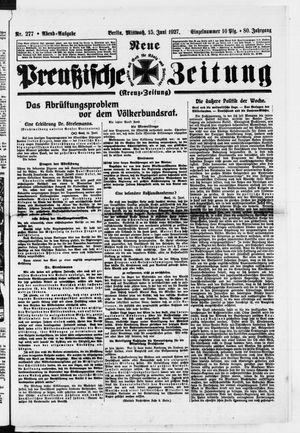 Neue preußische Zeitung vom 15.06.1927
