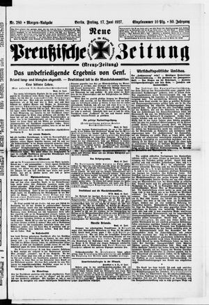 Neue preußische Zeitung vom 17.06.1927