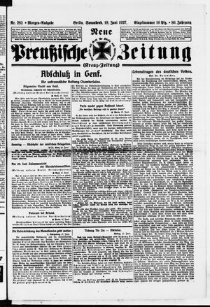 Neue preußische Zeitung vom 18.06.1927