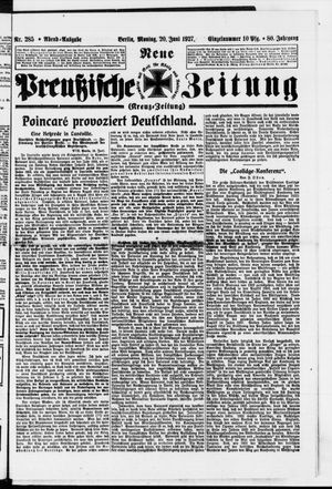 Neue preußische Zeitung vom 20.06.1927