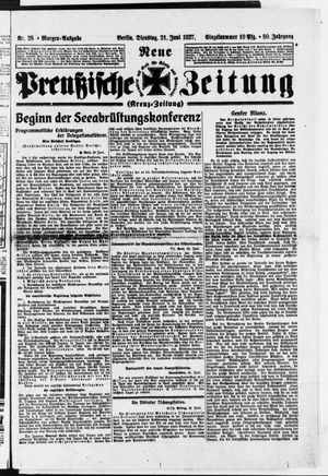 Neue preußische Zeitung vom 21.06.1927