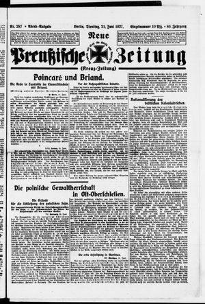 Neue preußische Zeitung vom 21.06.1927