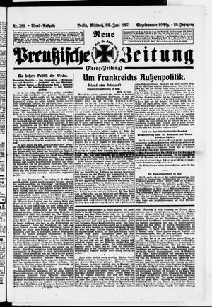 Neue preußische Zeitung vom 22.06.1927