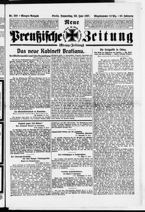 Neue preußische Zeitung vom 23.06.1927