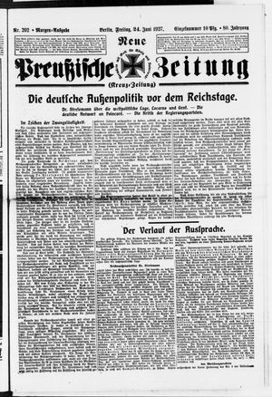Neue preußische Zeitung vom 24.06.1927