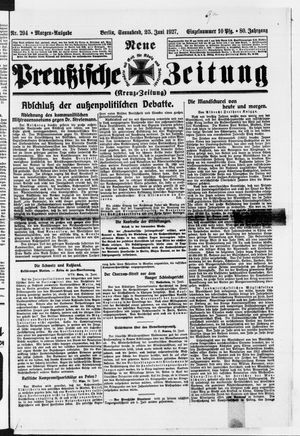Neue preußische Zeitung vom 25.06.1927