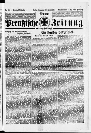Neue preußische Zeitung vom 26.06.1927