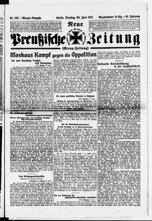 Neue preußische Zeitung vom 28.06.1927