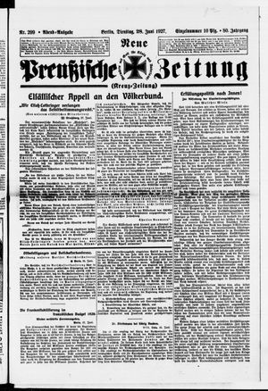 Neue preußische Zeitung vom 28.06.1927