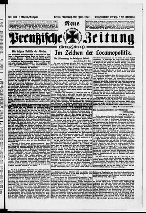 Neue preußische Zeitung vom 29.06.1927