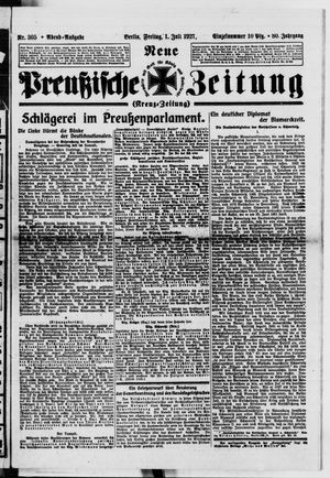 Neue preußische Zeitung vom 01.07.1927