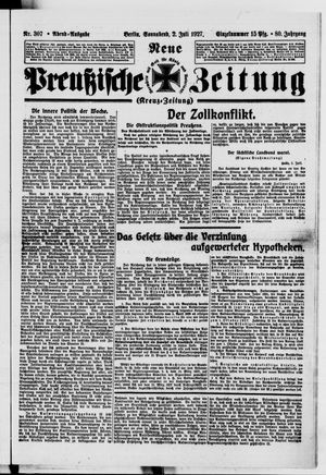 Neue preußische Zeitung vom 02.07.1927
