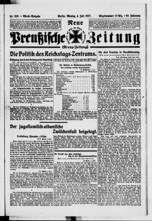 Neue preußische Zeitung on Jul 4, 1927
