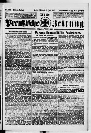Neue preußische Zeitung vom 06.07.1927