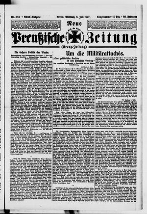 Neue preußische Zeitung vom 06.07.1927