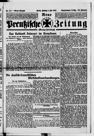 Neue preußische Zeitung vom 08.07.1927