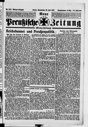 Neue preußische Zeitung vom 23.07.1927