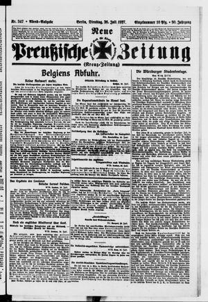 Neue preußische Zeitung vom 26.07.1927