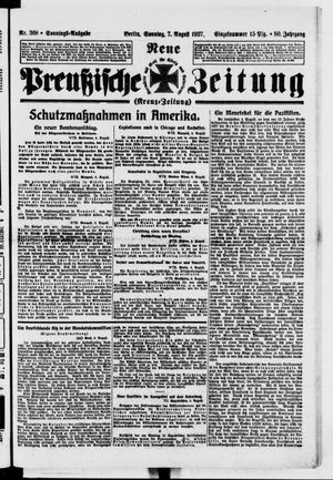 Neue preußische Zeitung vom 07.08.1927